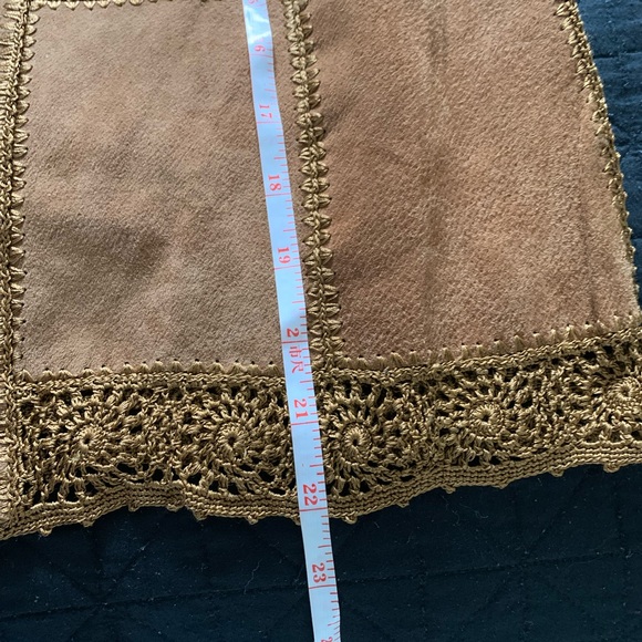 Vintage suede patchwork vest - XL - Picture 9 of 10